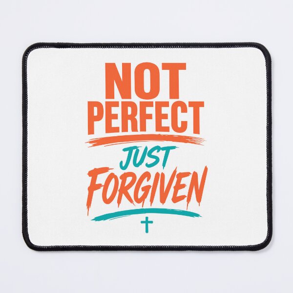Item preview,  Not Perfect Just Forgiven Christian T-Shirt, sticker, mug, bags, bottle, tatto | Faith-Based Inspirational Jesus Shirt for Men & Women designed and sold by Billium Halder.