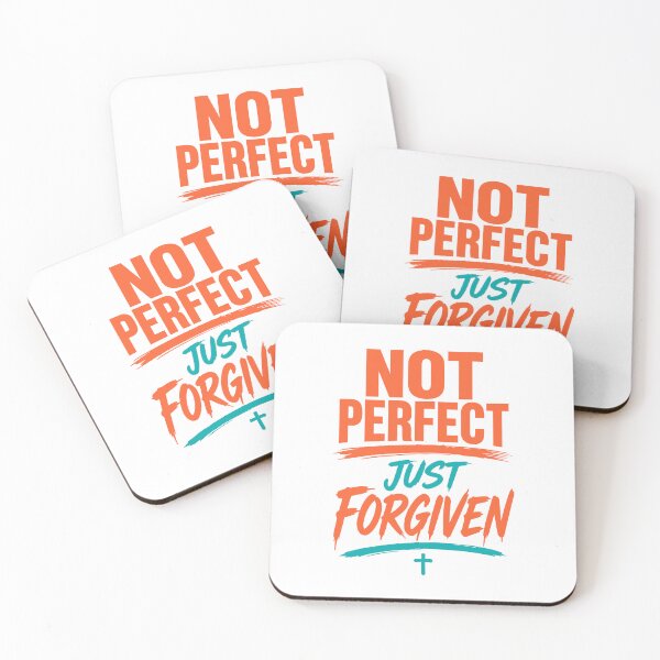 Item preview,  Not Perfect Just Forgiven Christian T-Shirt, sticker, mug, bags, bottle, tatto | Faith-Based Inspirational Jesus Shirt for Men & Women designed and sold by Billium Halder.