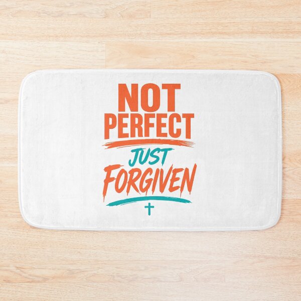Item preview,  Not Perfect Just Forgiven Christian T-Shirt, sticker, mug, bags, bottle, tatto | Faith-Based Inspirational Jesus Shirt for Men & Women designed and sold by Billium Halder.