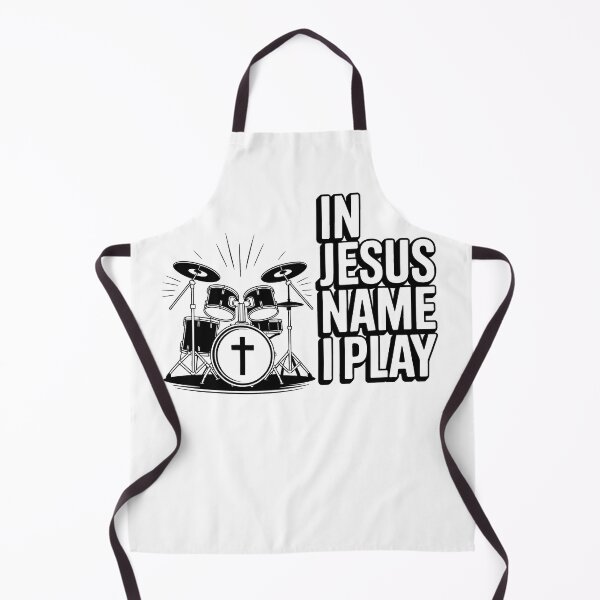 Item preview, In Jesus Name I Play Drummer Essential – Cross Drumsticks Christian Band Drummer designed and sold by SEBANOX.