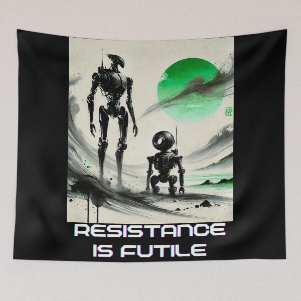 Item preview, Humanoid Robot The Bots Are Coming AI Sci Fi Futuristic Android AI Tech Graphic Tee designed and sold by TEEJAMBOREE.
