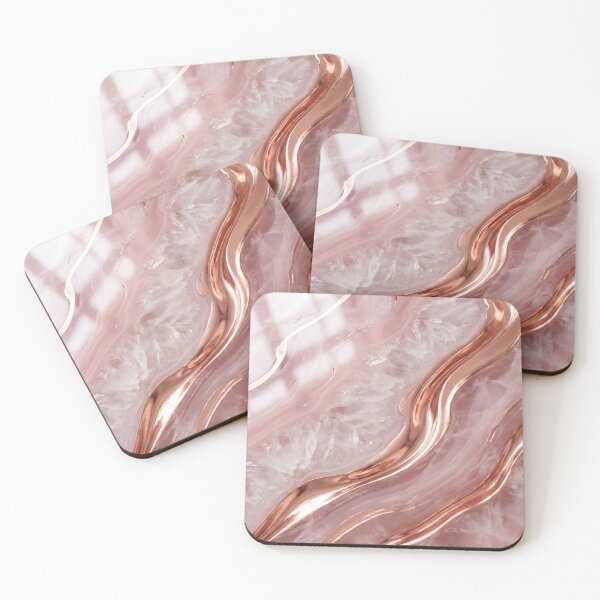 Item preview, Rose Quartz Flow & Rose Gold Veins designed and sold by NBNAesthetics.