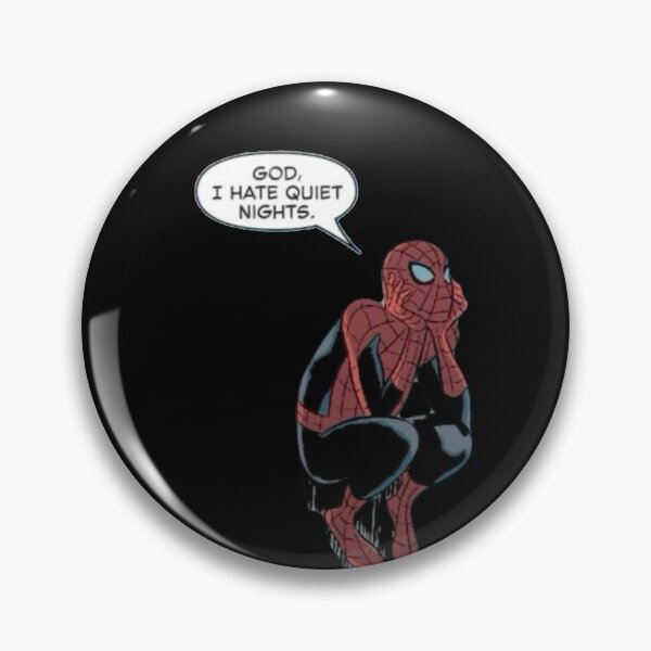 Item preview, Spidey “God, I Hate Quiet Nights” designed and sold by NDrake31.