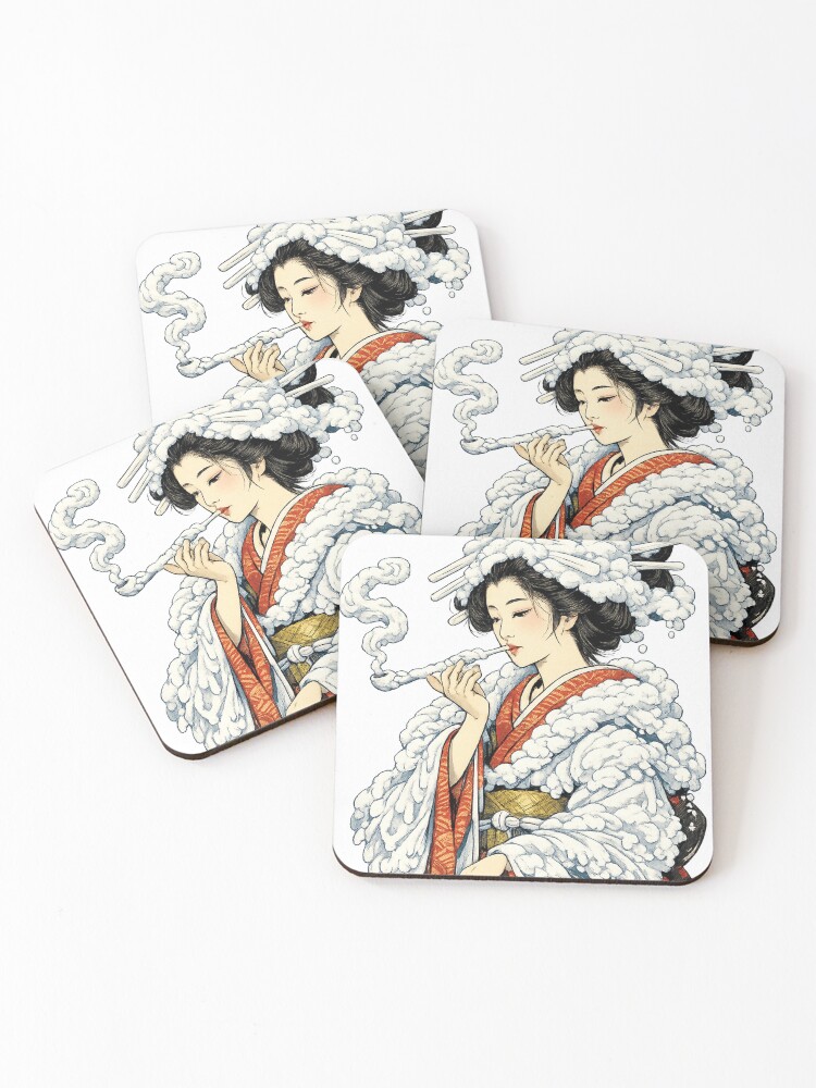 Thumbnail 1 of 5, Coasters (Set of 4), Edo Geisha designed and sold by HD3284.