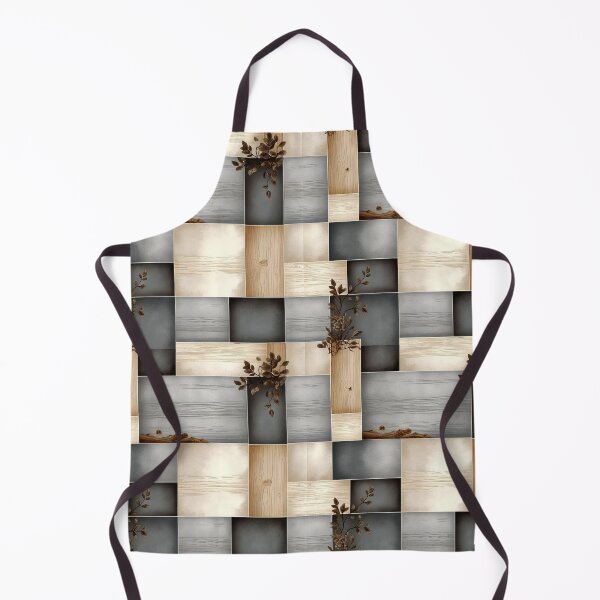 Item preview, Rustic Wooden Block Pattern with Green Leaf Branch Accents designed and sold by semenol.