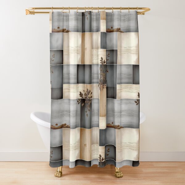 Item preview, Rustic Wooden Block Pattern with Green Leaf Branch Accents designed and sold by semenol.