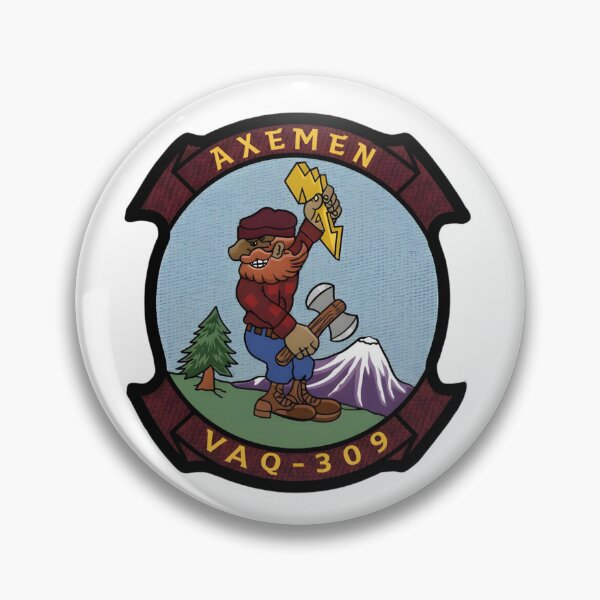 Item preview, Official Insignia of Tactical Electronic Warfare Squadron 309 (VAQ-309) "Axemen" designed and sold by CharlieDesings.