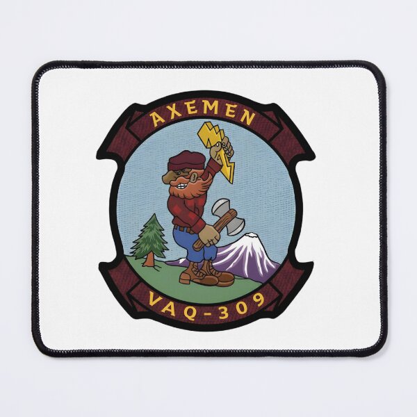 Item preview, Official Insignia of Tactical Electronic Warfare Squadron 309 (VAQ-309) "Axemen" designed and sold by CharlieDesings.
