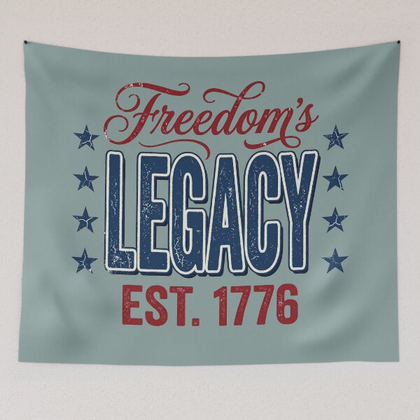 Item preview, Freedom’s Legacy 1776 Vintage Distressed Patriotic USA 250 Years Anniversary Graphic designed and sold by Cozy-Old-Pub.