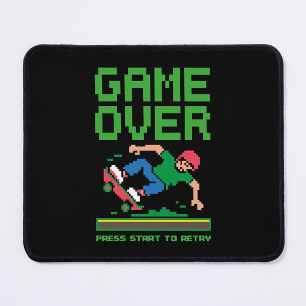 Item preview, Game Over Skateboarding Fail Retro Pixel designed and sold by Zerhof.