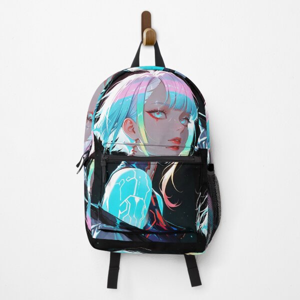 Item preview, Cyberpunk Neon Anime Girl – Futuristic AI Cyborg Portrait, Glowing Synthwave Aesthetic Art designed and sold by Dyan4.