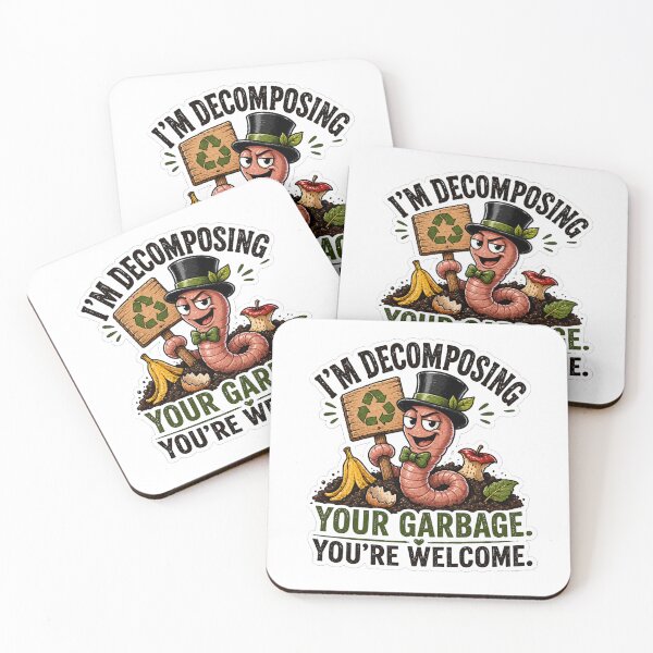 Item preview, Composting Worm Funny Gardener Gift Sticker designed and sold by Gentlestate.