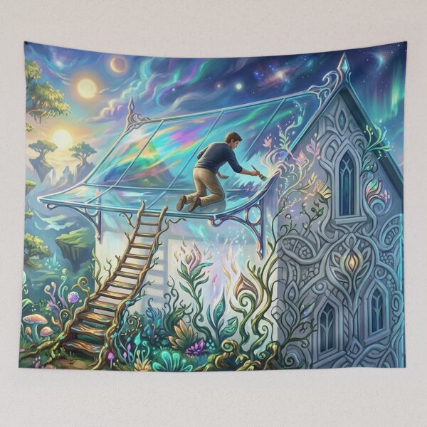 Item preview, Shimmering Fantastic Rooftop Scene designed and sold by Sigtrix.