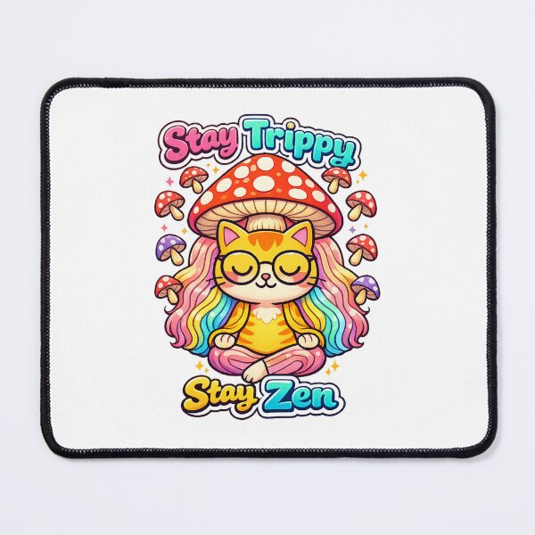 Item preview, Trippy Cat Zen Essential T-Shirt designed and sold by SoftSproutstu.
