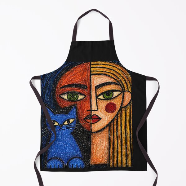 Item preview, Blue Cat & Golden Muse designed and sold by ZunZunArt.