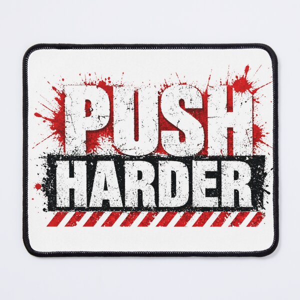Item preview, Push Harder Grunge Gym Shirt - Dark Aggressive Fitness designed and sold by Raven Studios.
