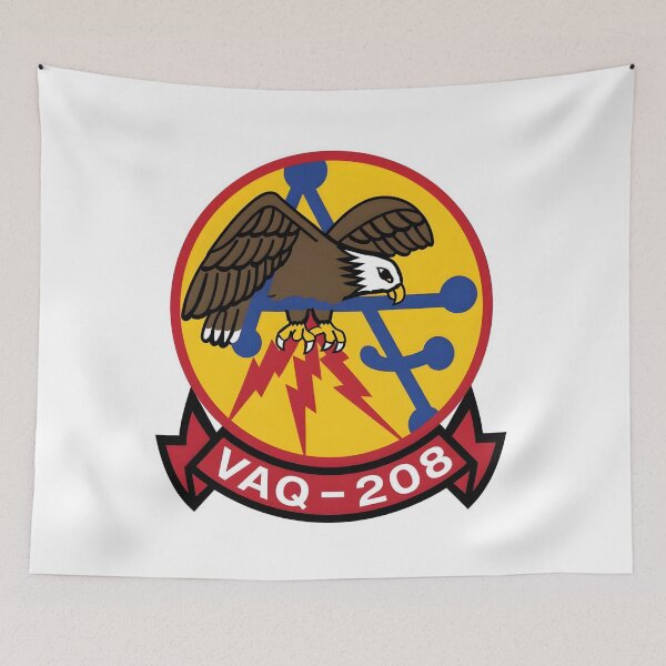 Item preview, Official Insignia of Tactical Electronic Warfare Squadron 208 (VAQ-208) "Star Warriors" designed and sold by CharlieDesings.