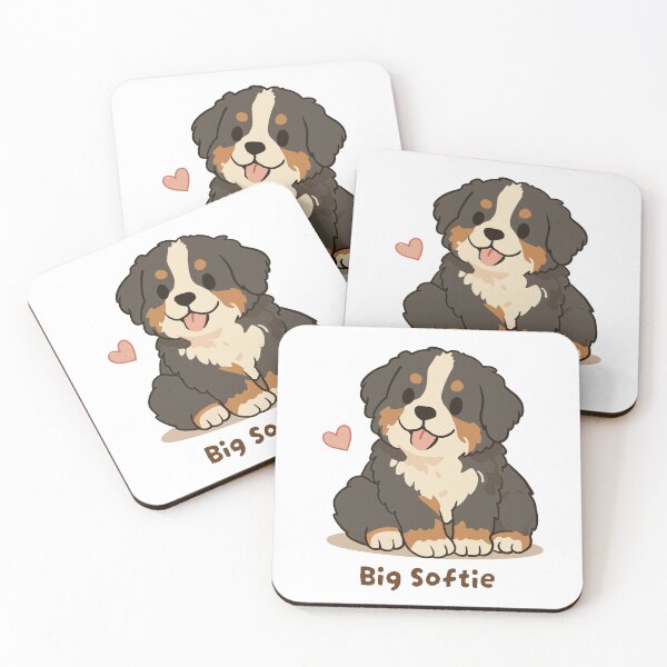 Item preview, Bernese Mountain Dog Big Softie Cute Puppy designed and sold by MJ ART.