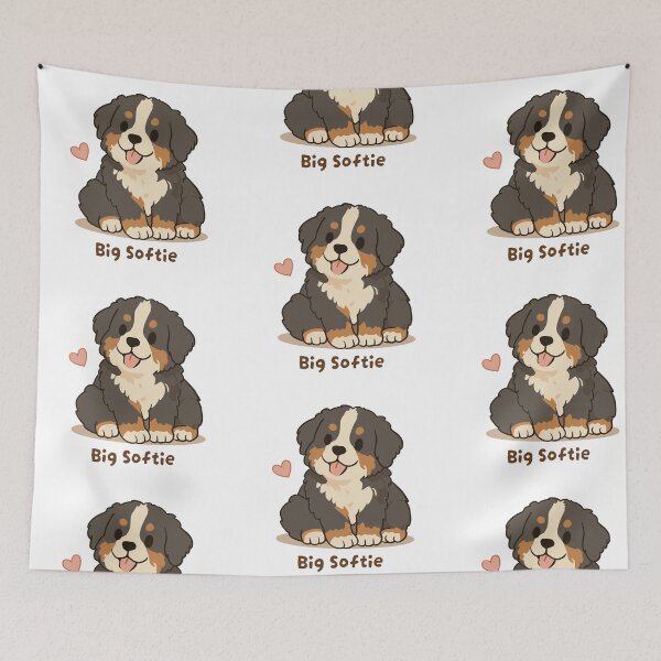 Item preview, Bernese Mountain Dog Big Softie Cute Puppy designed and sold by MJ ART.