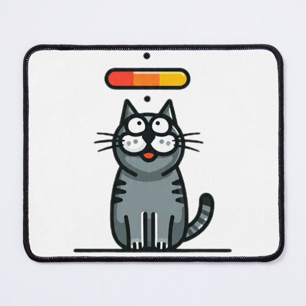 Item preview, Brain Buffering Cartoon Cat Meme designed and sold by Luna's World - Moody Vibes Studio.