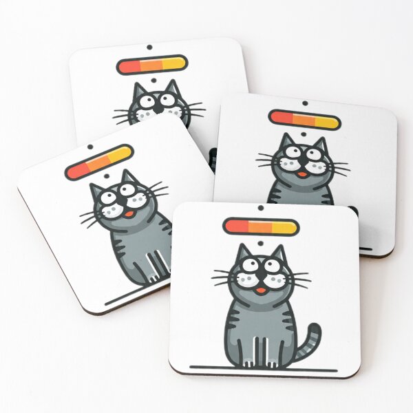 Item preview, Brain Buffering Cartoon Cat Meme designed and sold by Moody Vibes Studio.