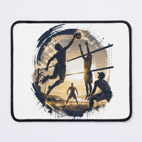 Item preview, Beach Volleyball Action - Golden Sunset Spike designed and sold by KireaDesigns.