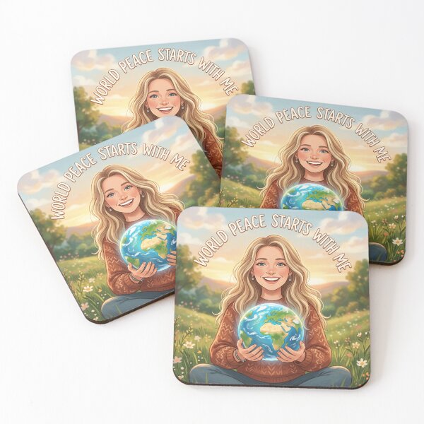 Item preview, AI Art - World Peace Starts with Me designed and sold by Whimsyful Designs.