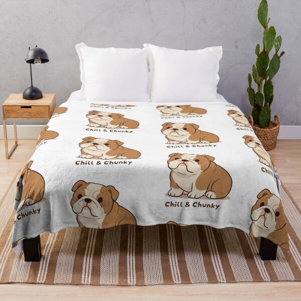 Item preview, English Bulldog Chill And Chunky Cute Puppy designed and sold by MJ ART.