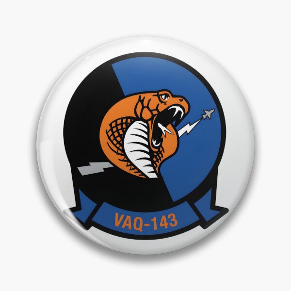 Item preview, Official Insignia of Tactical Electronic Warfare Squadron 143 (VAQ-143) "Cobras" designed and sold by CharlieDesings.