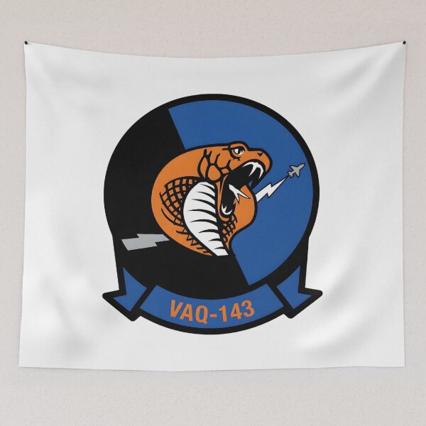 Item preview, Official Insignia of Tactical Electronic Warfare Squadron 143 (VAQ-143) "Cobras" designed and sold by CharlieDesings.