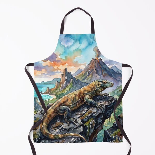Item preview, Komodo Dragon Varanus Komodoensis Volcanic Island designed and sold by RubisLeaf.