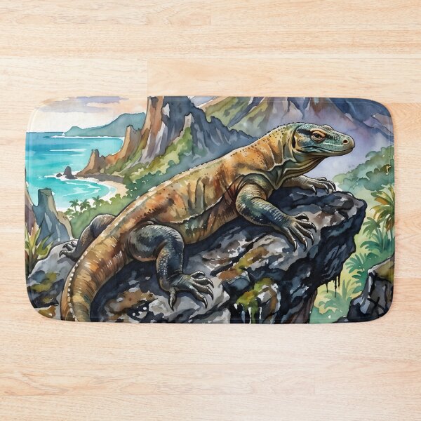 Item preview, Komodo Dragon Varanus Komodoensis Volcanic Island designed and sold by RubisLeaf.