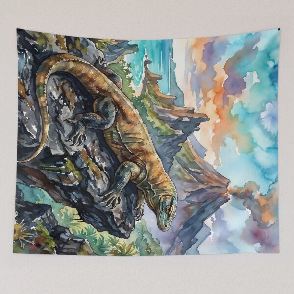 Item preview, Komodo Dragon Varanus Komodoensis Volcanic Island designed and sold by RubisLeaf.