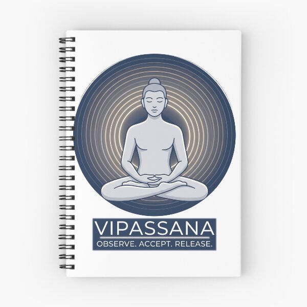 Item preview,  Vipassana – Observe Accept Release | Buddhist Mindfulness Awareness Graphic designed and sold by ArtsyExplorer.