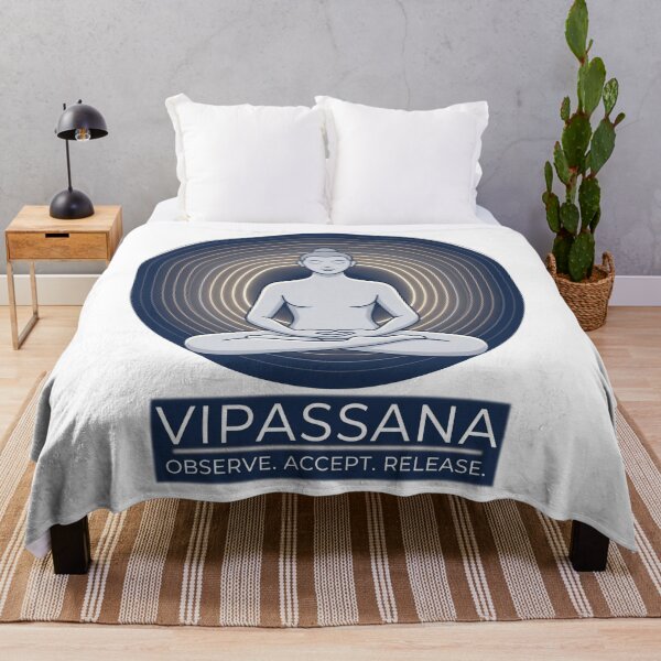 Item preview,  Vipassana – Observe Accept Release | Buddhist Mindfulness Awareness Graphic designed and sold by ArtsyExplorer.