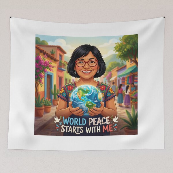 Item preview, AI Art - World Peace Starts with Me designed and sold by Whimsyful Designs.
