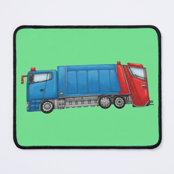 Item preview, Colorful Garbage Truck – Modern Urban Vehicle Illustration designed and sold by BlueMile.