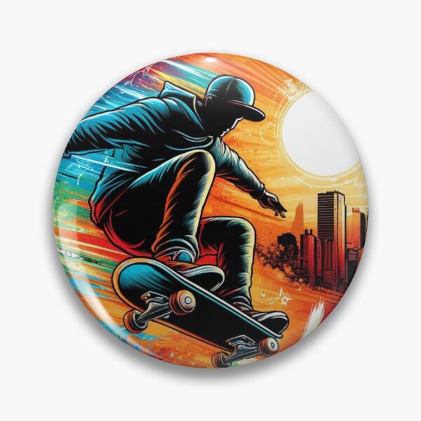 Item preview, Skater Vibe Sunset Skateboard Art designed and sold by InkNovaLab.