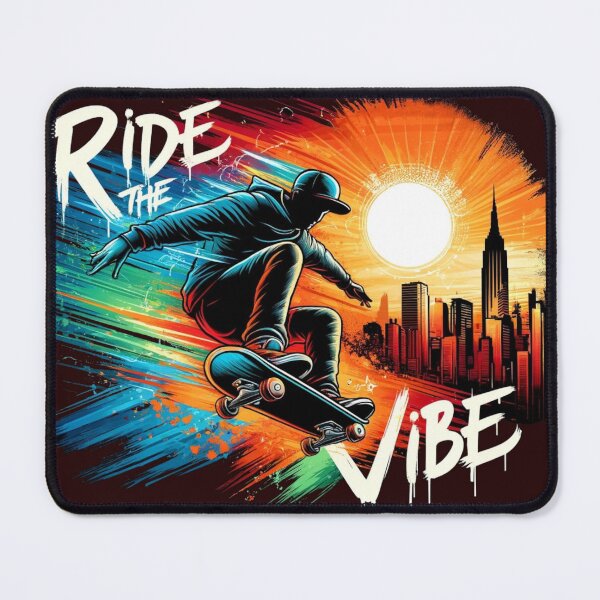 Item preview, Skater Vibe Sunset Skateboard Art designed and sold by InkNovaLab.