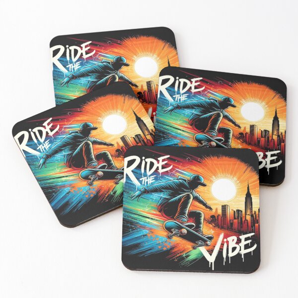 Item preview, Skater Vibe Sunset Skateboard Art designed and sold by InkNovaLab.
