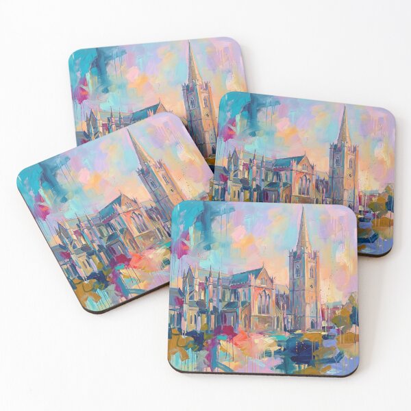 Item preview, Vibrant Abstract St Patrick’s Cathedral Dublin Art designed and sold by Printpix.