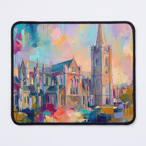 Item preview, Vibrant Abstract St Patrick’s Cathedral Dublin Art designed and sold by Printpix.
