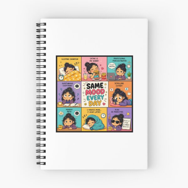 Item preview, Funny Relatable Meme Cartoon | Procrastination & Lazy Mood Daily Struggles designed and sold by TheGiggleGrid.