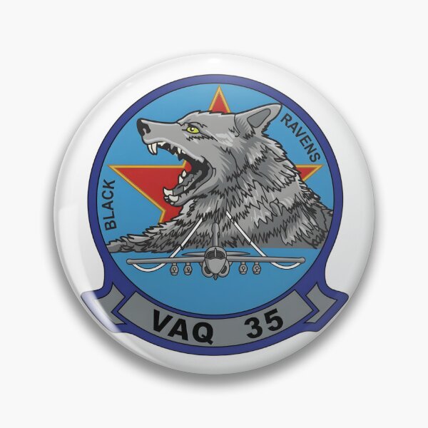 Item preview, VAQ-35 Black Ravens Squadron Insignia designed and sold by CharlieDesings.