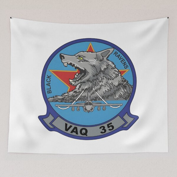 Item preview, VAQ-35 Black Ravens Squadron Insignia designed and sold by CharlieDesings.