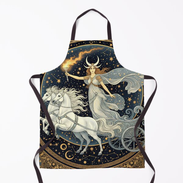 Item preview, Selene the All-Shining | Greek Moon Goddess Art Nouveau Wall Art designed and sold by Stoneflower-Art.
