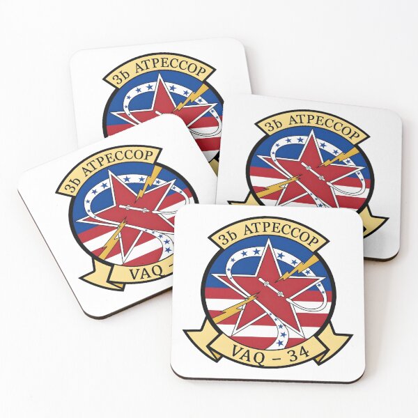 Item preview, VAQ-34 Flashbacks Squadron Insignia designed and sold by CharlieDesings.