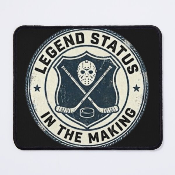 Item preview, Legend Status In The Making - Vintage Hockey Postseason Shield designed and sold by Blaze & Trail Creative.