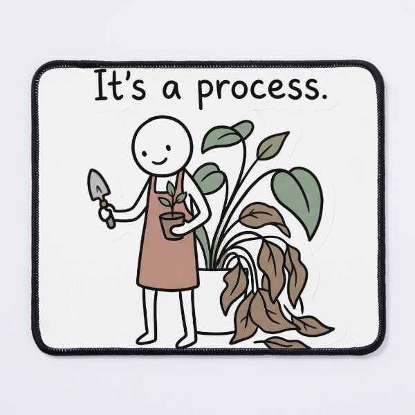 Item preview, Relatable Plant Parent Stickman Funny Nature Lover Doodle Aesthetic Process designed and sold by StickyGuys.