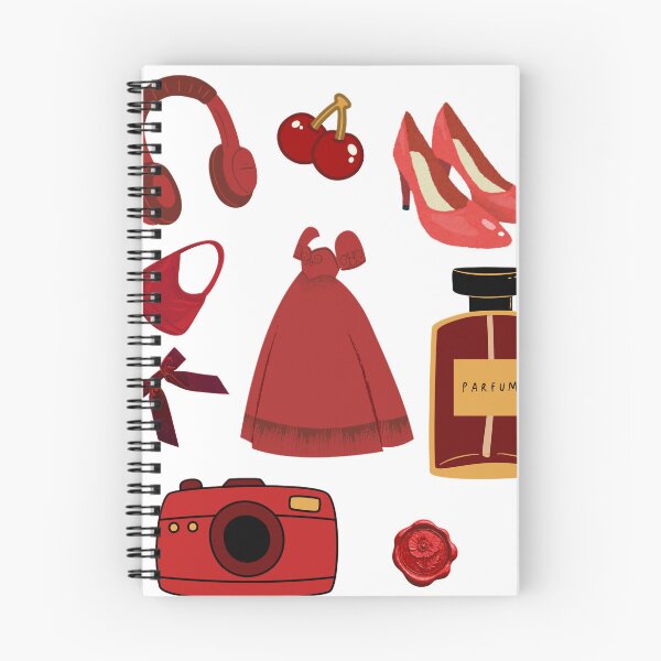 Item preview, Red Fashion Aesthetic – Heels, Perfume, Dress & Cherry Stickers designed and sold by ravenRM.